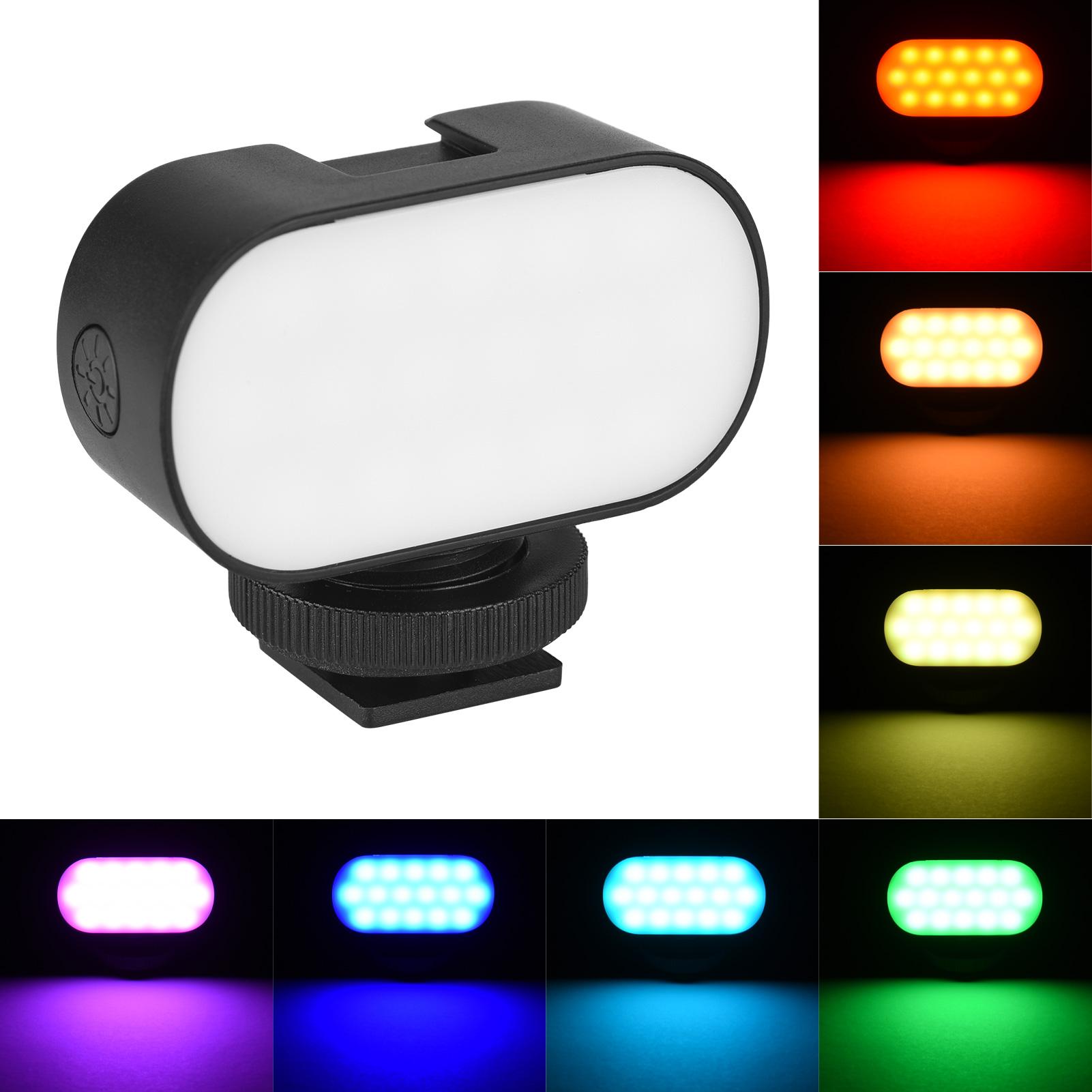 Andoer ST15RGB Мини-светодиодная видеолампа RGB Vlog заполняющая лампа 7 цветных ламп — фото 4