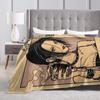 Warm Blanket Travel Nana Osaki Manga Panel collage Throw Blanket  Flannel Bedspread For Couch Chair Fluffy Sofa Bed Cover