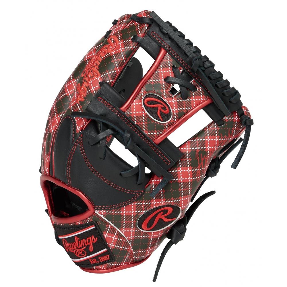 

Rawlings Adult Baseball Glove Softball [For Infielders] HYPER TECH GRAPHIC -Tartan Check- GR4FHTGN62 Black Size 11.25 inches For right-handed throwers