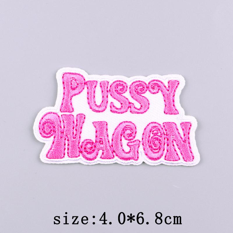 Letters Flower Embroidery Patch Iron On Patches For Cloting Cartoon Embroidered Patches On Clothes Applique Stickers Decor