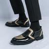 Cheap large size new casual leather shoes British style foot leather shoes nightclub hair stylist shoes