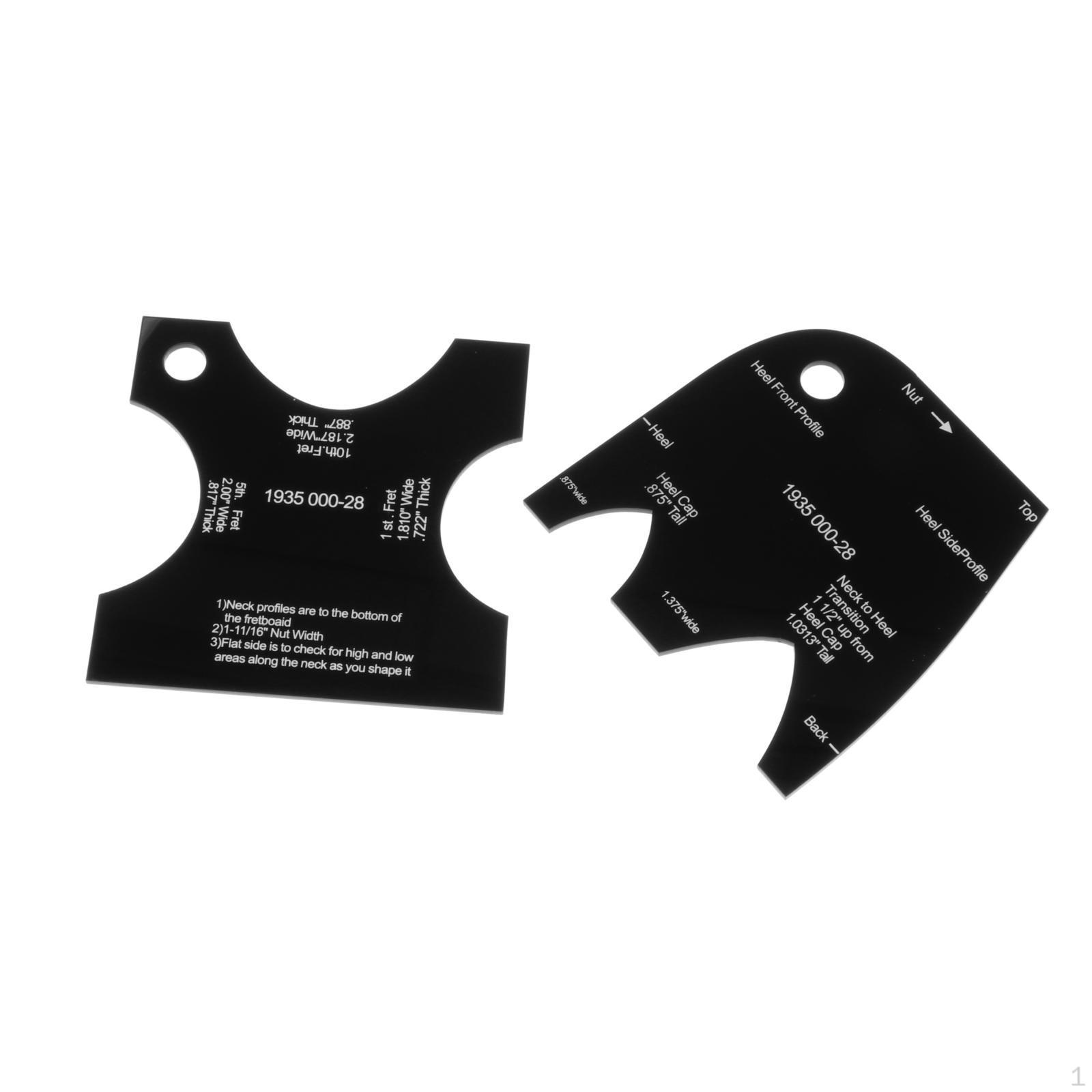 2/Set Guitar Neck Template Shaping Reference Repair Leveling Luthier Beginner Gift 1935 000-28