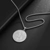 Fashion Hip Hop Stainless Steel Double Koi Fish Medal Pendant Necklace for Men and Women Fashion Lucky Jewelry Gift