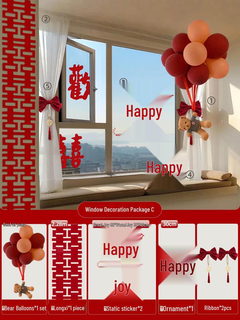 Elegant Red Wedding Tiebacks for Curtains - Perfect for Decorating Living Rooms or Bedrooms