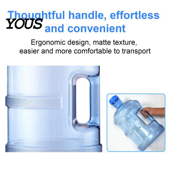 Reusable Beverage Dispenser Jug Water with Handle And Screw Top, 3.78L Capacity Portable Bucket Dispenser, Plastic Bottle for Home Office Easy Carry