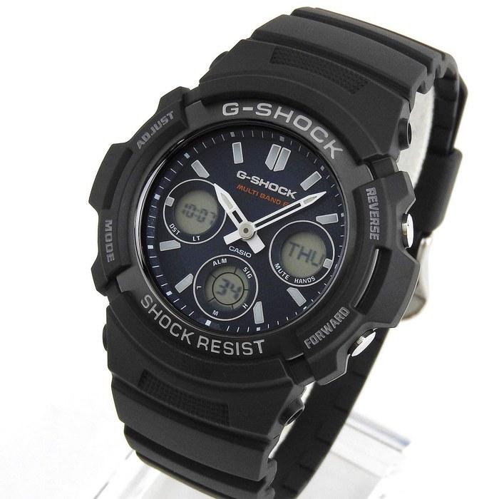 Casio G-Shock Watch Quartz Men's AWG-M100SB-2A Navy