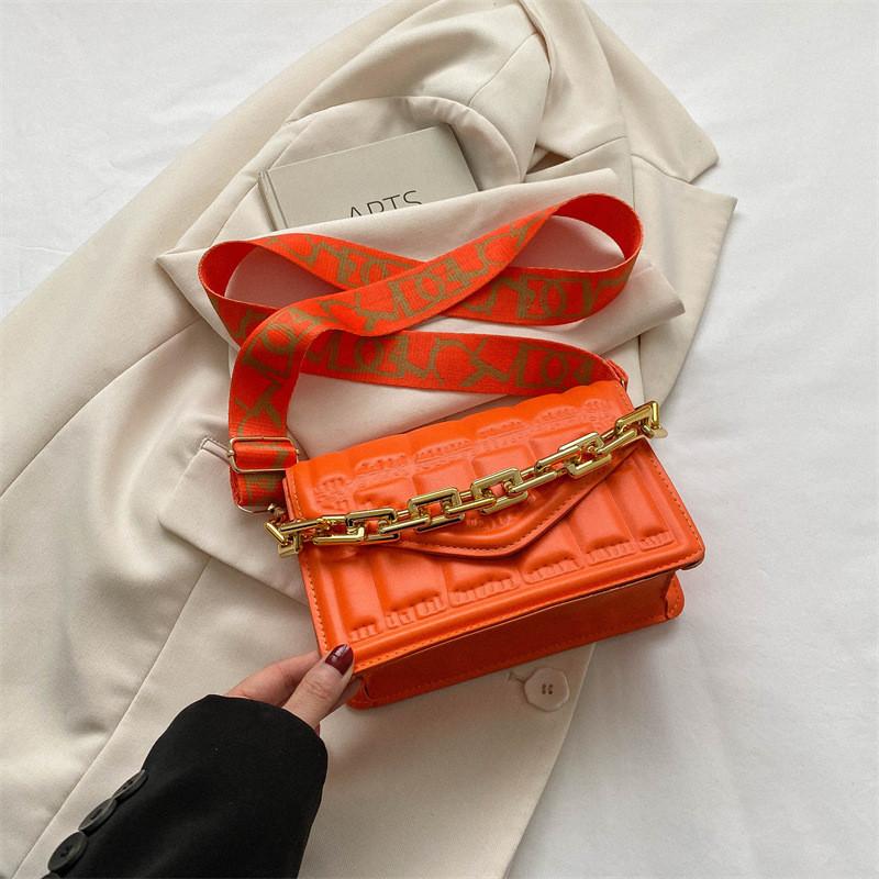 Trendy Minimalist Crossbody Bag For Women Stylish Small Square Pu Leather Bag In Black White Green Blue Yellow Orange Pink Khaki