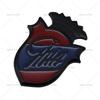 1Pcs 3D Metal Chia Logo Badge Car Fender Side Shield Sticker Rear Trunk Emblem Decal For Mondeo Fiesta Kuga Edge Ecosport