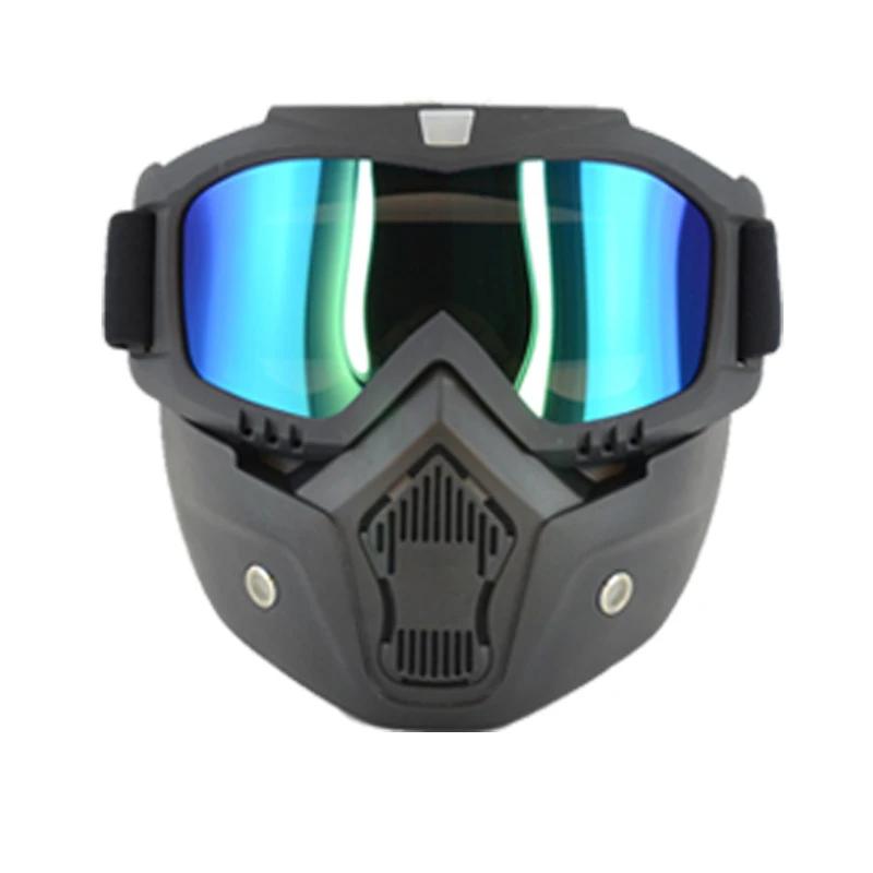 Dustproof Motocross Glasses Adjustable Motorcycle Goggles Breathable Full Face Protective Motorbike Dirt Bike Off-road Mask