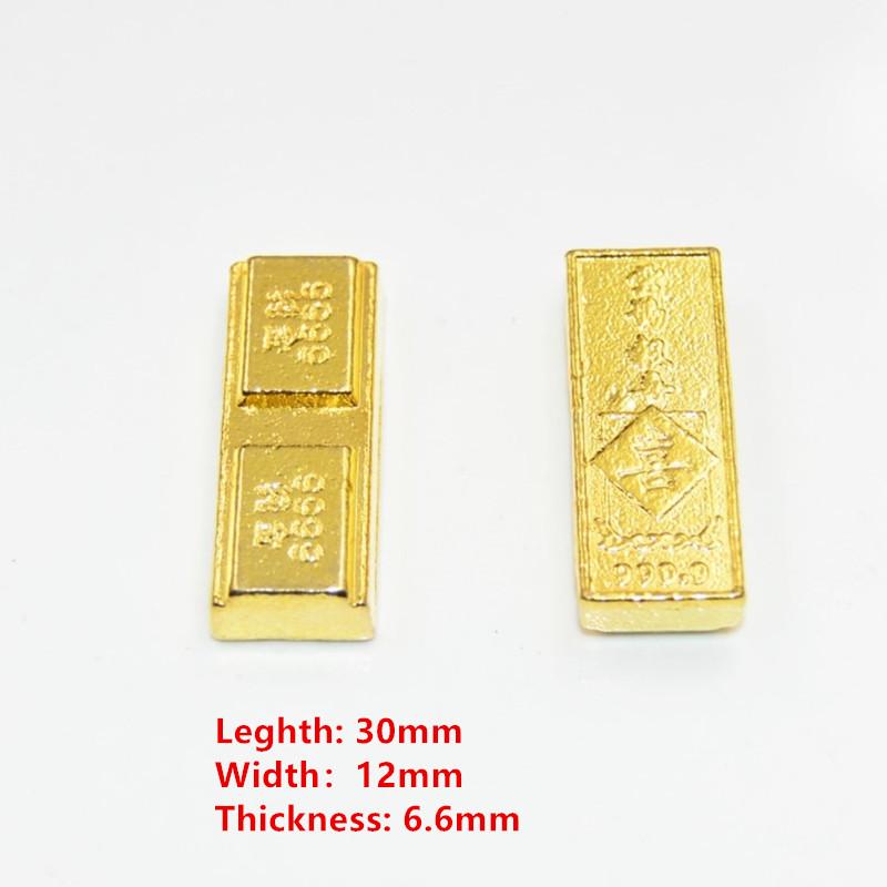 5Pcs Kids Interactive Treasure Dollhouse Bullion Solid Alloy Made Room Decor Play Funny Table Toy Best Gift for Home Decor