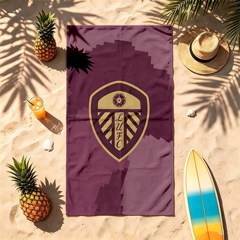 Club de Fútbol Leeds United (5) Toalla de Playa Temática Resistente a la Arena Suave Y Cómoda Adecuada Para la Piscina Camping Yoga Y Buceo Un Imprescindible de Viaje