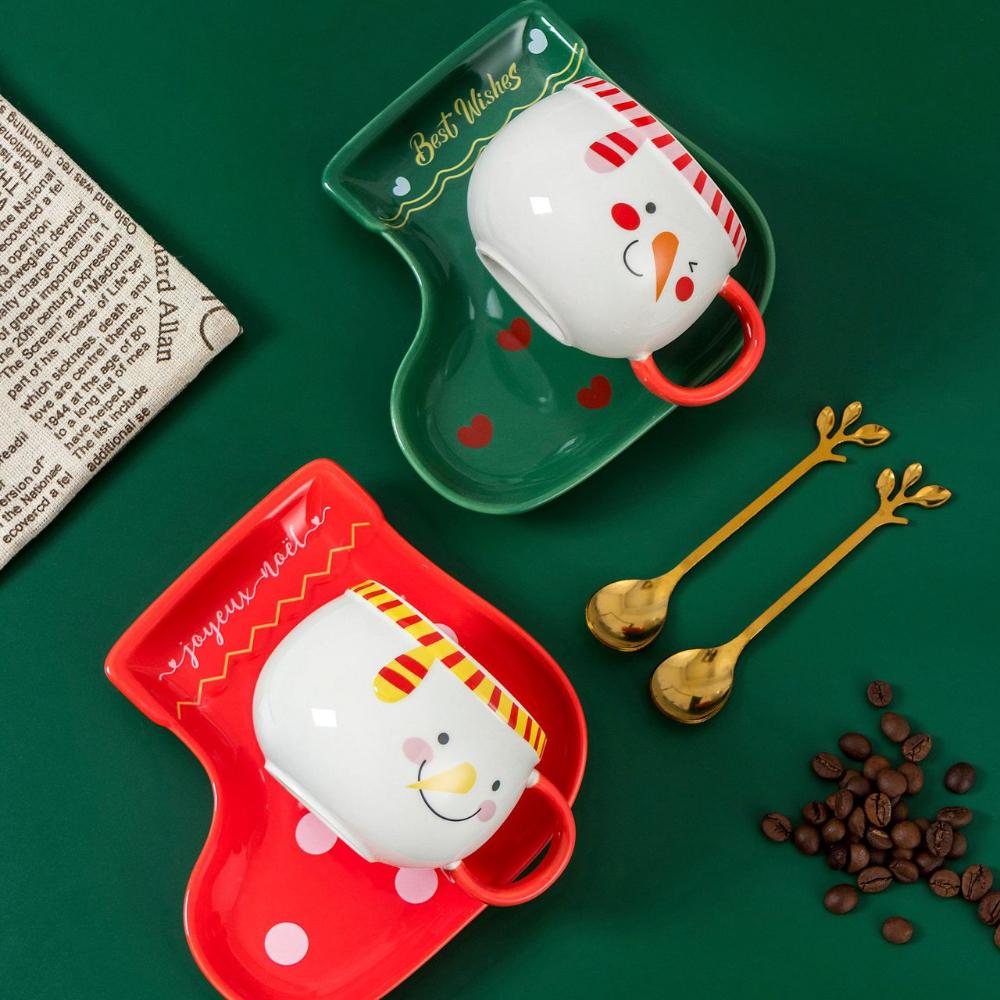 Christmas Ceramic Cup Snowman Shape Cup High Value Mug Coffee Cup