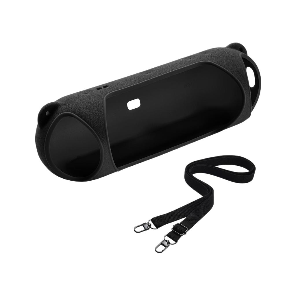Silicone Case Cover for Beats Pill Wireless Bluetooth Speaker, Travel Protective Carrying Case with Shoulder Strap