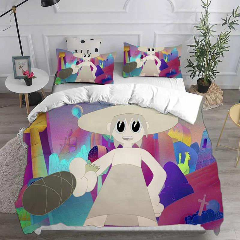 New Cartoon Midnight Gospel Anime Bedding Sets Comforter Quilt Bed Cover Duvet Cover Pillow Case 2-3 Pieces Sets Kids Adult Size