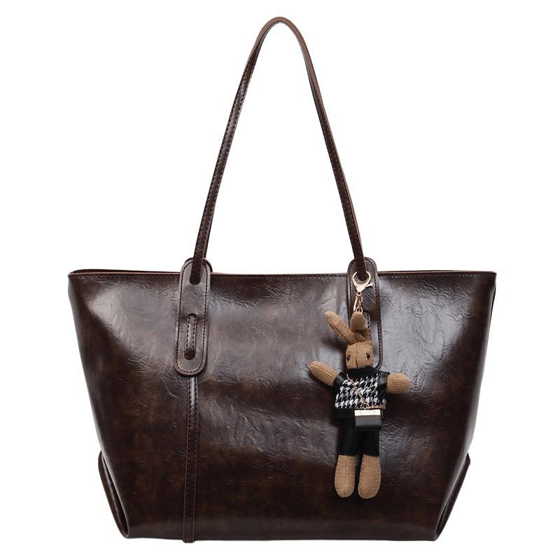 Bag Women's New Retro Tote Bag Large Capacity Versatile Shoulder Bag High Sense Niche Commuter Bag