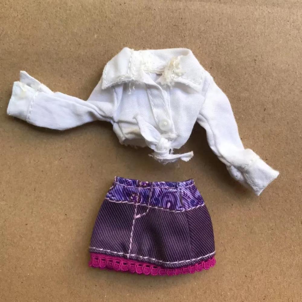 Vêtements de Poupée Danseuse Robe Chemise Pantalon Décorations de Poupée Colorées Costume de Poupée Originale Monstering Bratss Jouets d'Habillage DIY pour Enfants