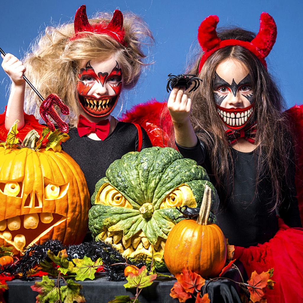 10er-Set Halloween-Mund-Tattoos – Gruselige 3D-Aufkleber Für Erwachsene