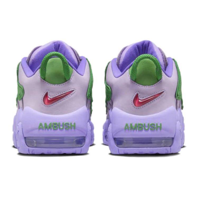 AMBUSH x Nike Air More Uptempo Low Lilla Sneakers Unisex Viola Verde Mela Rosso Università FB1299-500