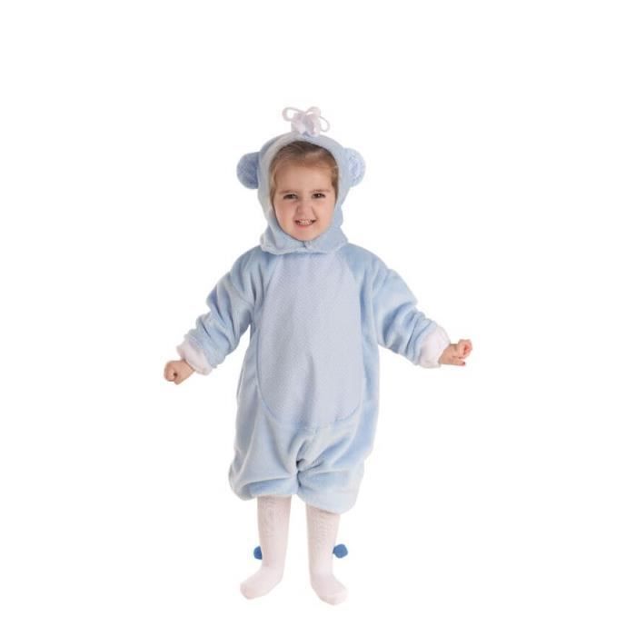Déguisement Ours Bleu pour Bébés - DisfraZZes - Modèle Ours Bleu - Polyester - Intérieur