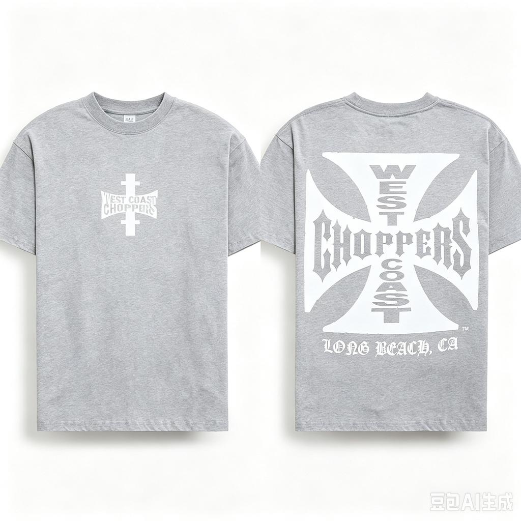 West Coast Choppers Core Logo T-Shirt Men Women Oversized Streetwear Y2k Retro Hip Hop Harajuku Short Sleeve Casual Loose Female Male Clothing