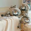 Oreiller Peluche Chat Super Doux Oreiller Chat Simulation Câlin Jouet Peluche Chat Décoration Chambre