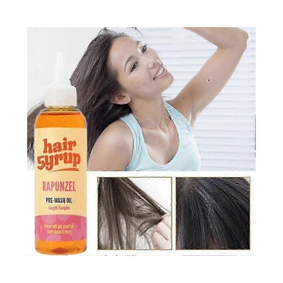NIEUWE Rapunzel Haar Siroop Pre-Wash Olie Behandeling Stimuleert Haargroei 100ml
