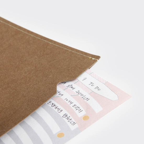 Kleine Schreibwaren Sehr Dünner Notizblock Tragbar (2 Typen, wählen Sie 1), eine beliebte Redewendung in Korea