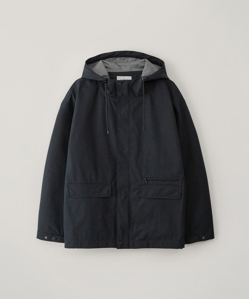 Blankroom 3-Layer Hoodie Parka_Dark Navy