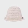Autumn Winter Knitted Bucket Hat Women's Curling Solid Color Warm Fisherman Hat