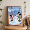Disney Winter Snowman Digital Oil Painting Art Painting Handmade Diy Home Decorations