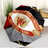 Manchester United F.C Print Automatic Open Close Umbrella, Portable Foldable Umbrella, for Outdoor Commute Camping Trip, Ideal Birthday Gift