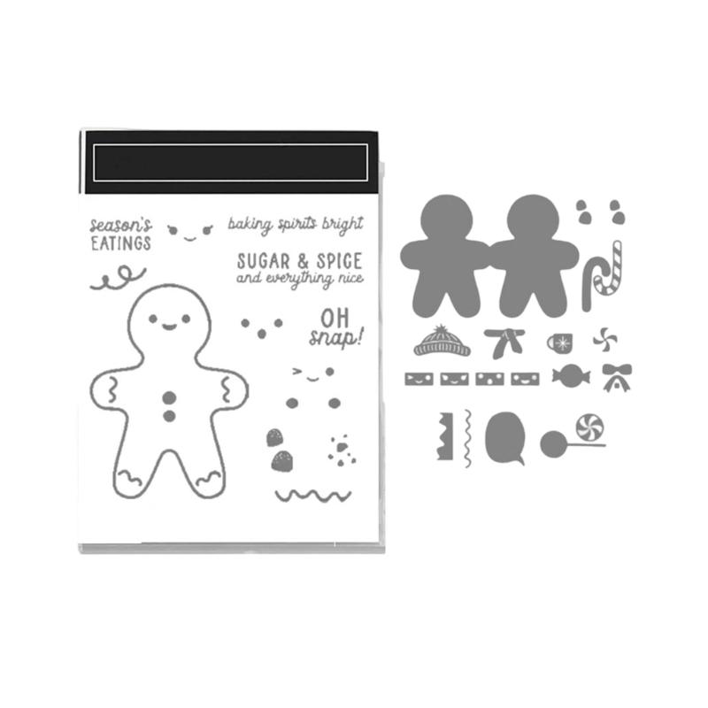 Family Fun DIY Craft Featuring Christmas Metal Cutting Die and Silicone Stamp for Kids Adults Creative Activities