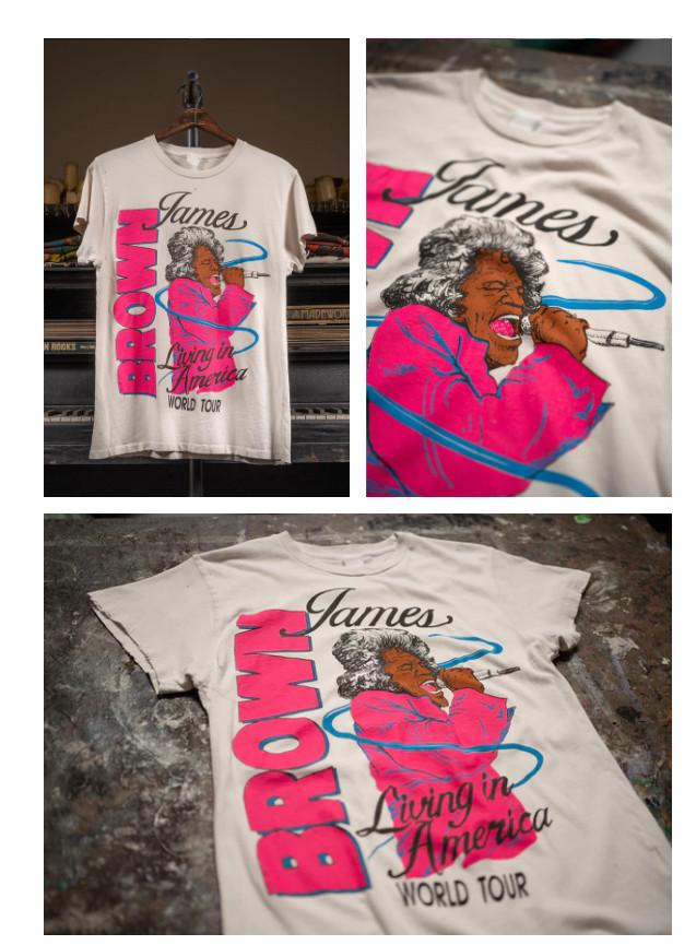 VTG James Brown Living in American Soul Legend Tee For Men NZ1332 XXXL