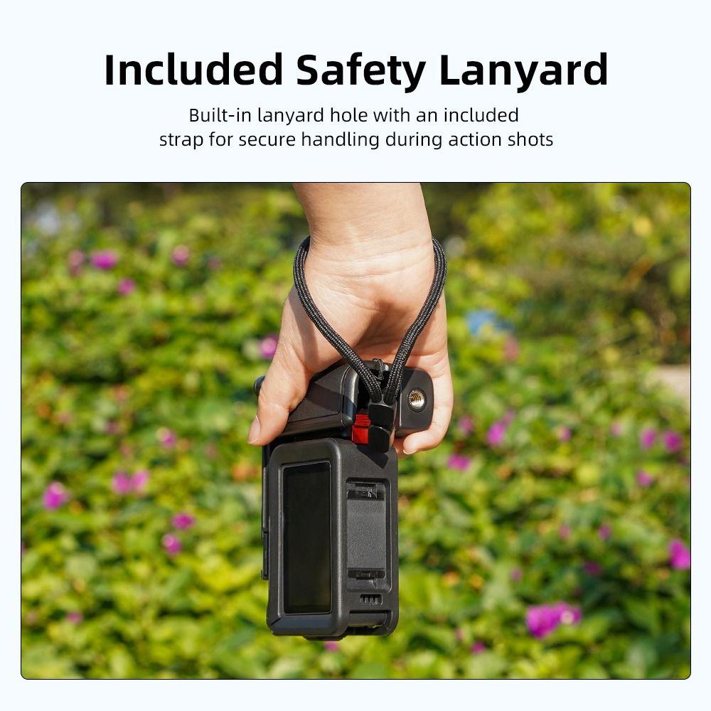Quick Release Xplorer Grip Kit Handle Shutter Button Plastic Handle Street Grip Holder Frame Lightweight for DJI Osmo Action 6
