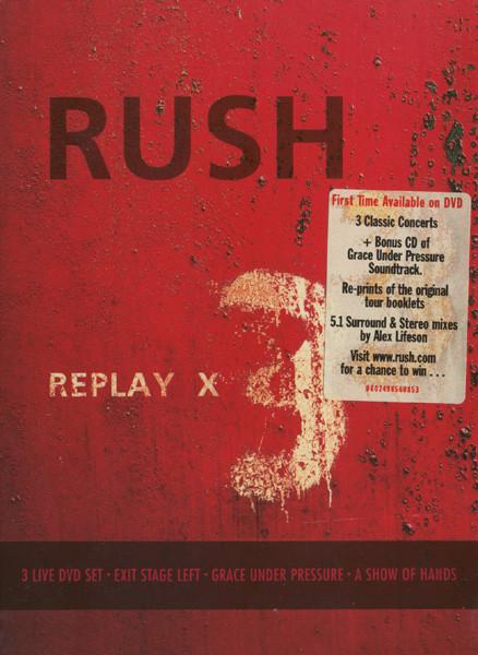 

DVD RUSH - Replay X3 (3DVD+CD) 0602498560853 Anthem 2006 Europe Music Video Used