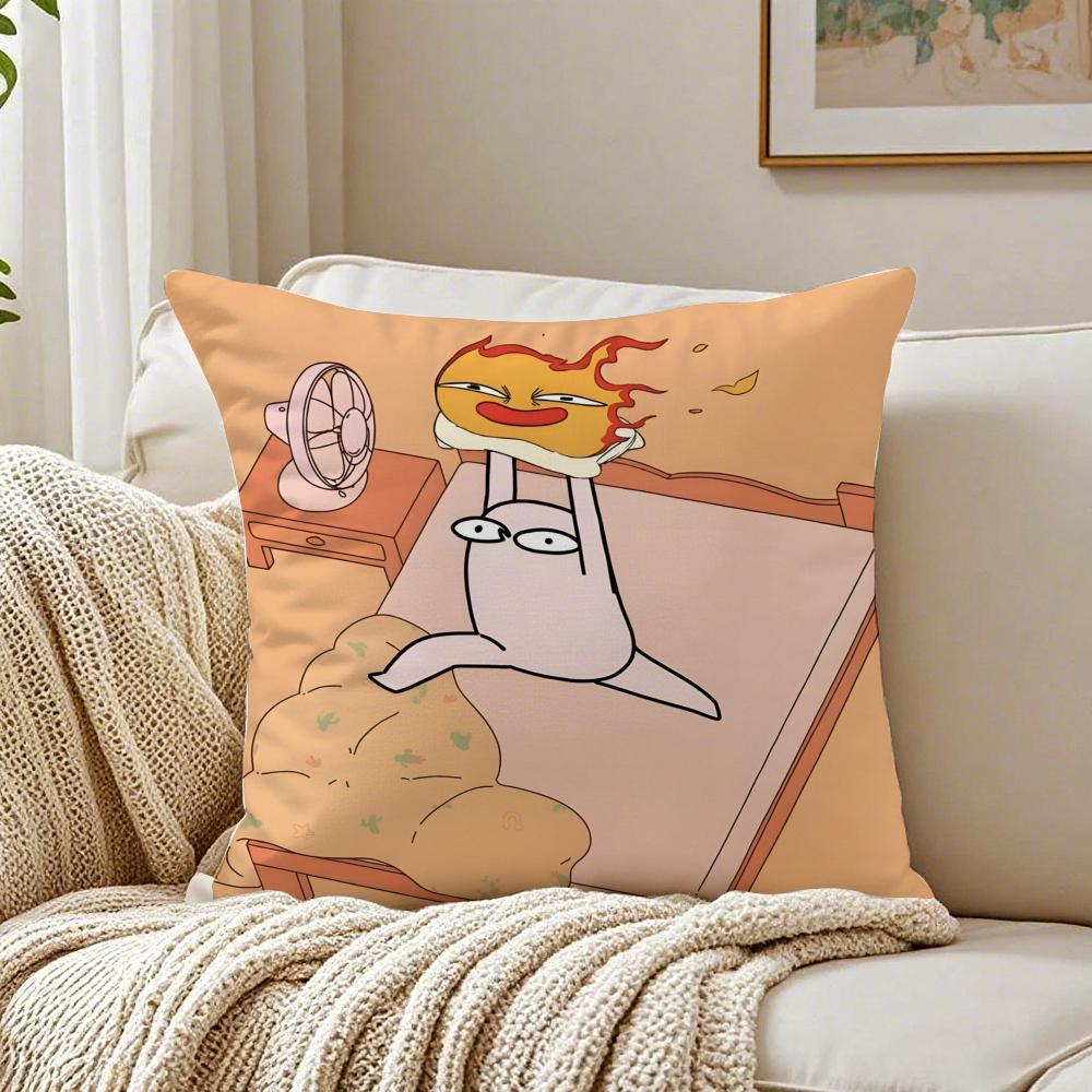 

Cute Quirky British Cartoon KKetnipz Cushion Cover Pillowcase Antidustmite living Room Sofa Decor Cushion Room 30X30cm