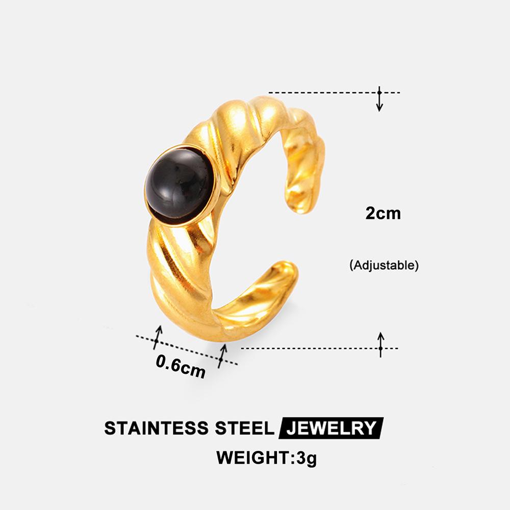 Stylish Cool Twist Open Ring for Women - Minimalist Trendy Design