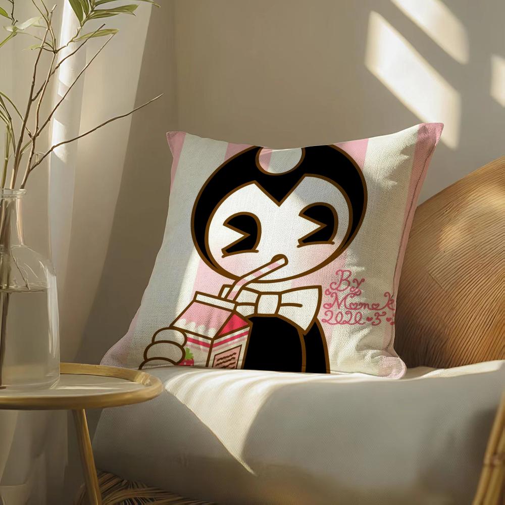 GameBBendyandtheInkMMachine Pillow Case Pillowcase Doublesided Printed Sofa Cushion Bedroom Headboard