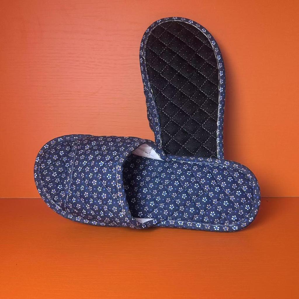 Karierte Baumwolle Weiche Sohle Indoor Rutschfeste Hausschuhe - Geräuschlos, Bequem, Vier-Jahreszeiten-Schuhwerk