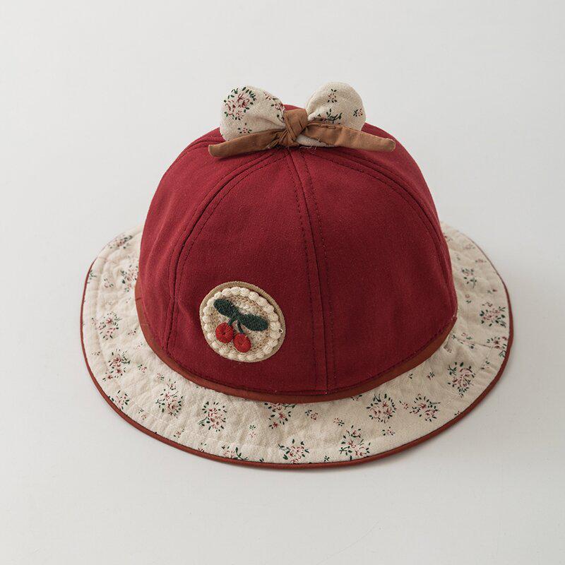 Korean Style Children's Sun Protection Lace Bucket Hat for Girls