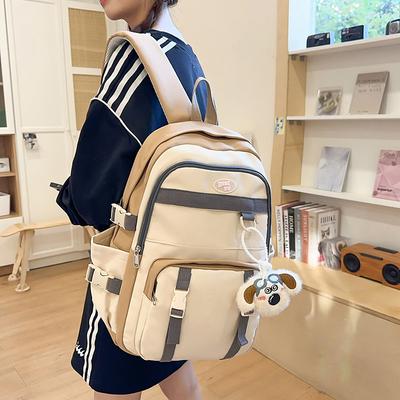Schultasche Mädchen Junior High School Schülerinnen High School Geburtstag Abteilung Joker Große Kapazität College Rucksack Mädchen Ins Niedlicher Rucksack