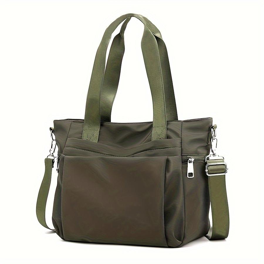 Simple And Stylish Large Capacity Women'S Bag, Nylon Cloth Bag, Lightweight And Versatile Single Shoulder Bag, Casual Handbag, C