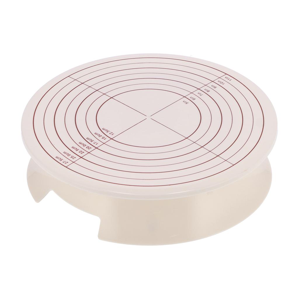 DIY Kuchen Drehteller Basis Rutschfest Drehbar Kuchen Dekorierständer Backwerkzeug mit Skala