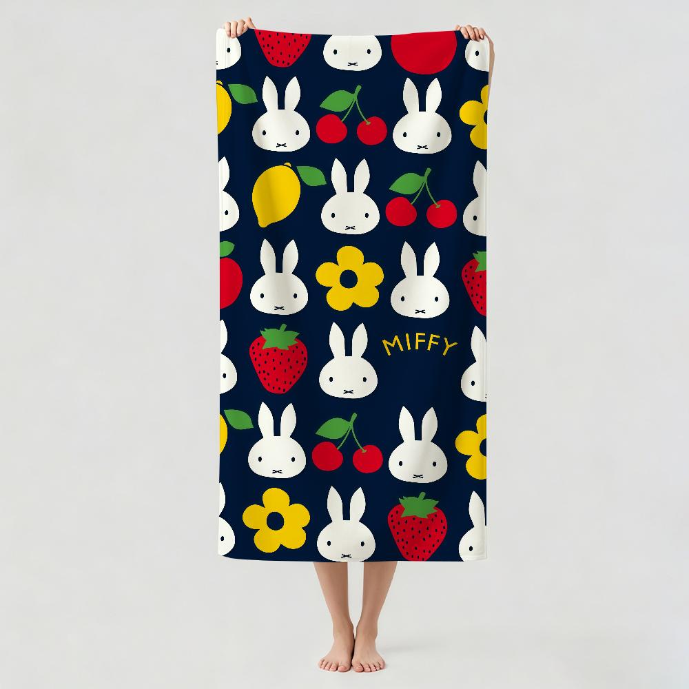 Cartoon Cute M-Miffy Towel Drying Bath Towel Applicable To Light Swimming Camping Yoga Beach Out