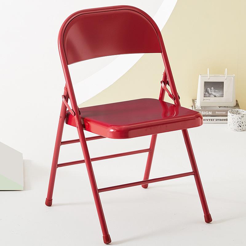 Portable Folding Chair with Backrest - Ideal for Home, Office, Conference, or Outdoor Use