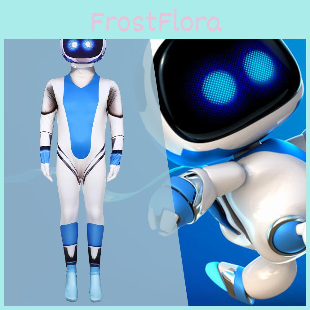 Bot Astro Cosplay Costume Jumpsuit Kids Adult Halloween Stage Gift Performance