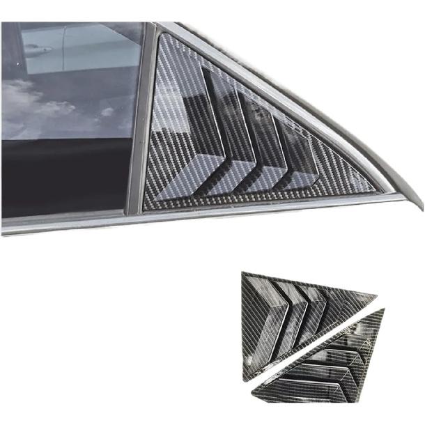 DYXN Car Rear Side Window Louvers Splitter Trim Rear Triangle Louver Window Sunshade Side Window Compatible for Camry 7Th 2012-2017
