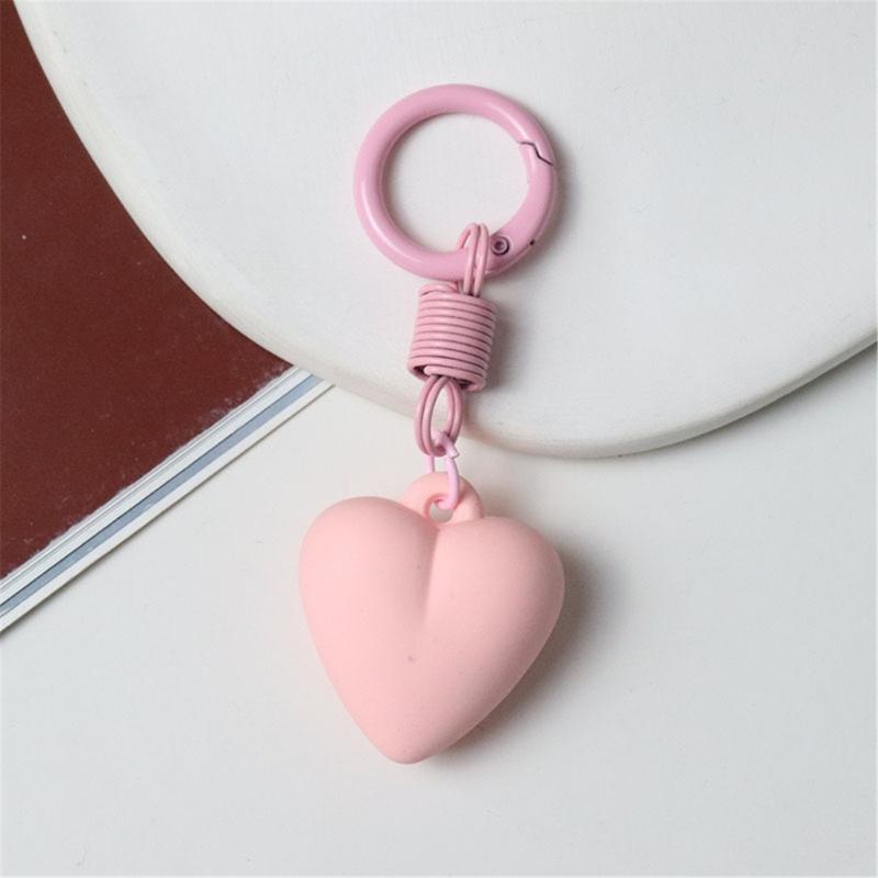 Korean Styles Keychain Pendant Car Key Chains Creative Keyring Bag Charm Handbag Charm Lovely Heart Keyholders