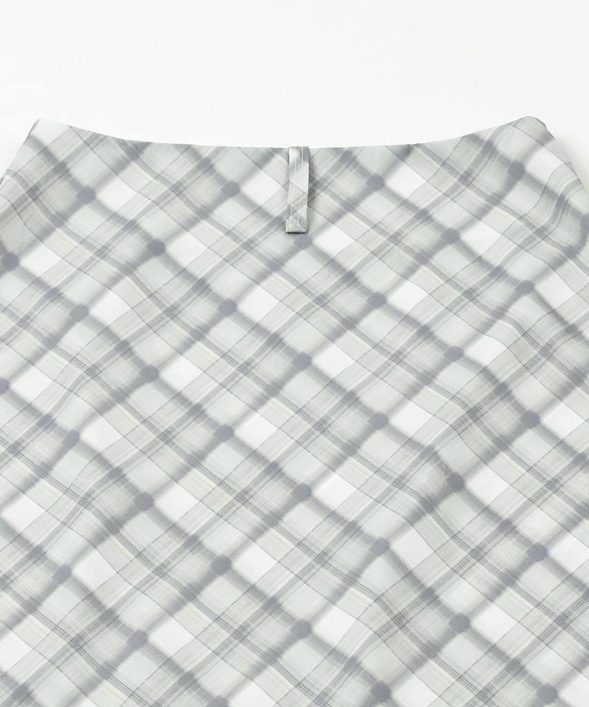 Catharsis Check Pattern Long Skirt Green One Size