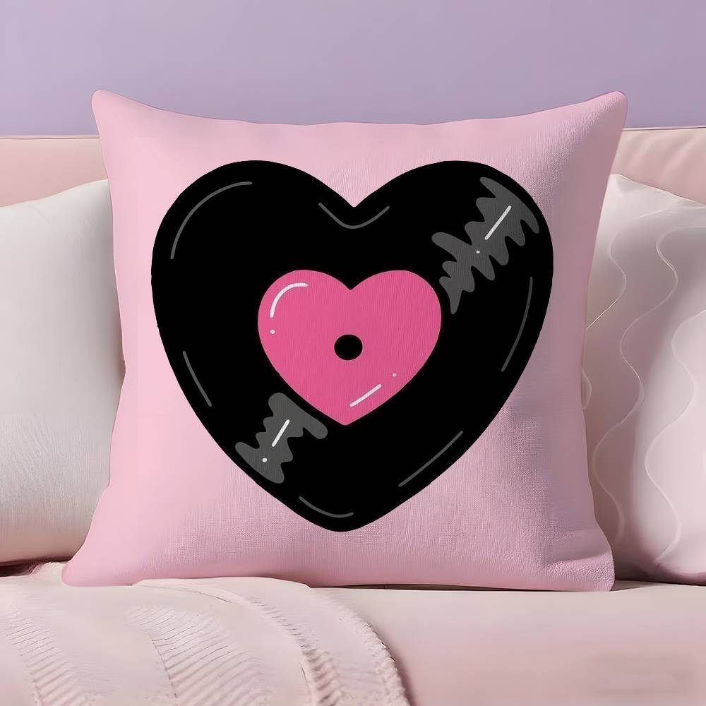 ART H-heart S-shape Pillow Case Ultra Soft Skin Friendly Fabric Cloud Like Comfort & Concealed Zipper